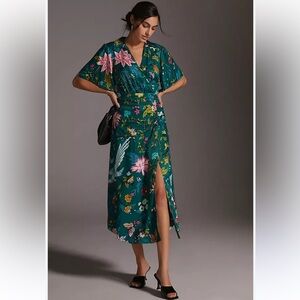 Anthropologie Maeve Buttonfront shirt dress size 4